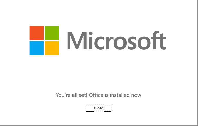 Install succeed
